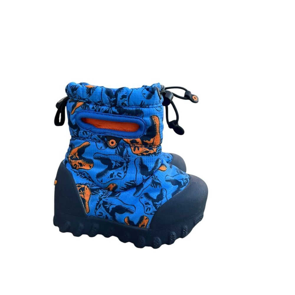 Bogs Kids B-Moc Snow Cool Dinos Waterproof Temp Rated -22 Fleece, Size 5